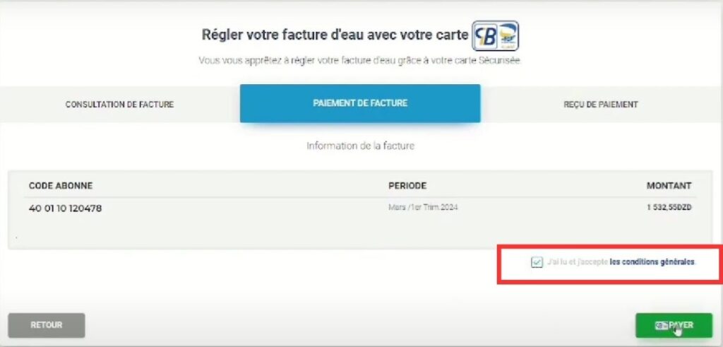 Payer une facture ADE en ligne avec la carte Edahabia